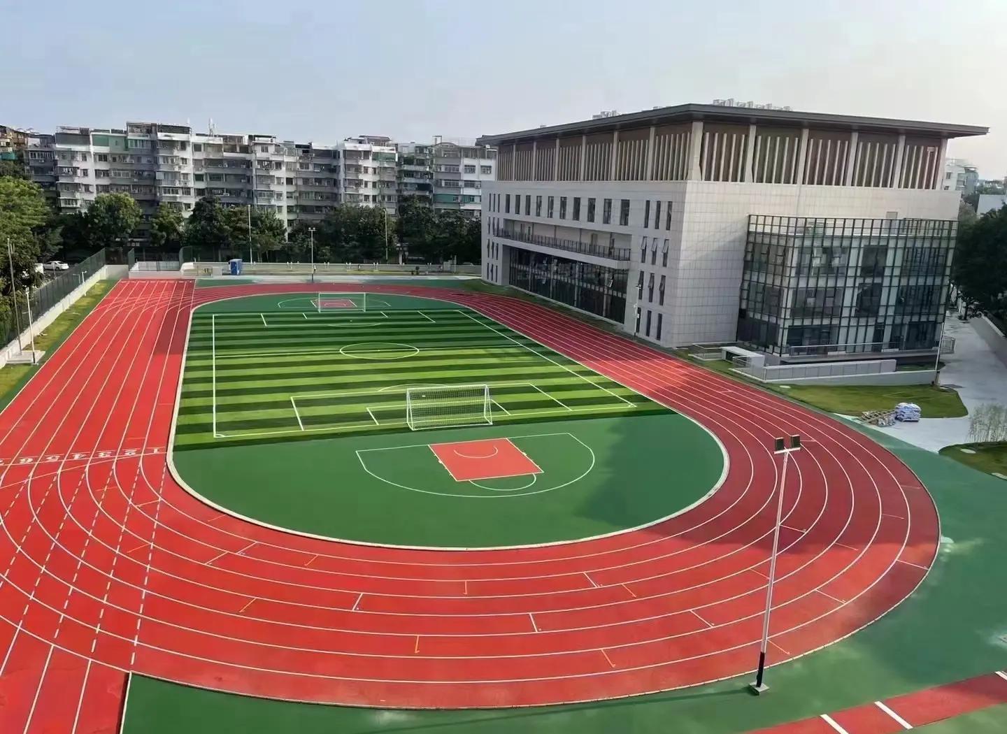 百色市硅PU材料塑胶篮球场 - 方案